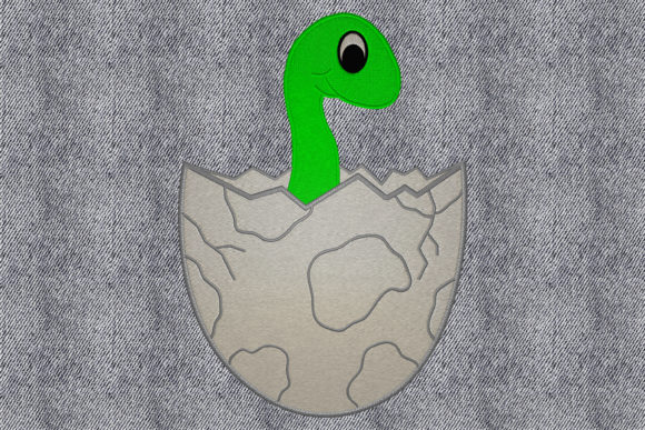 Baby Dinosaur Embroidery