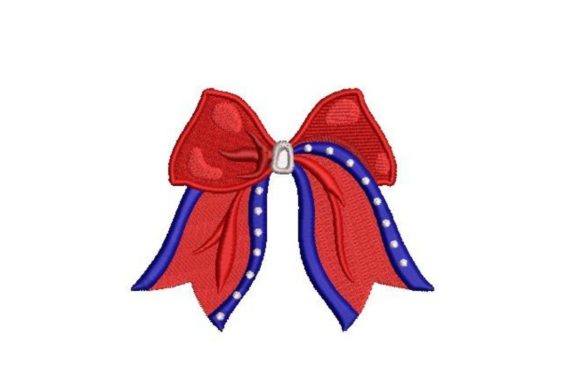 Cheer Bow Embroidery Design