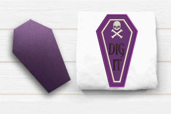 Dig It Coffin: A Spooky Seasonal Embroidery Design