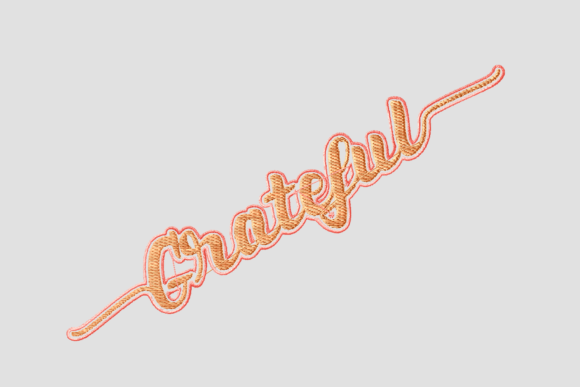 Grateful Lettering: A Seasonal Embroidery Gem
