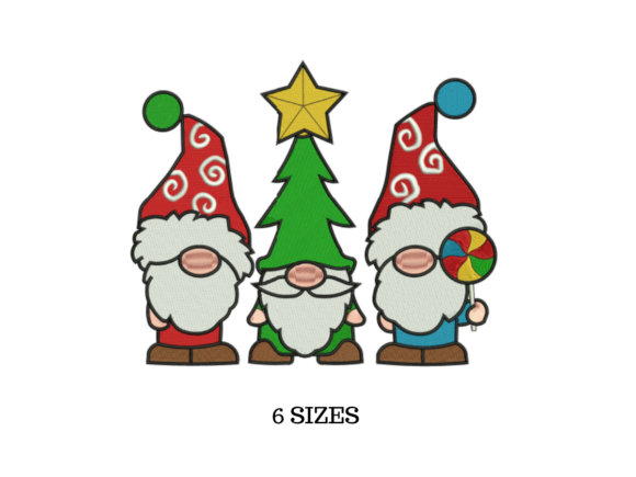 Holiday Gnomes Embroidery